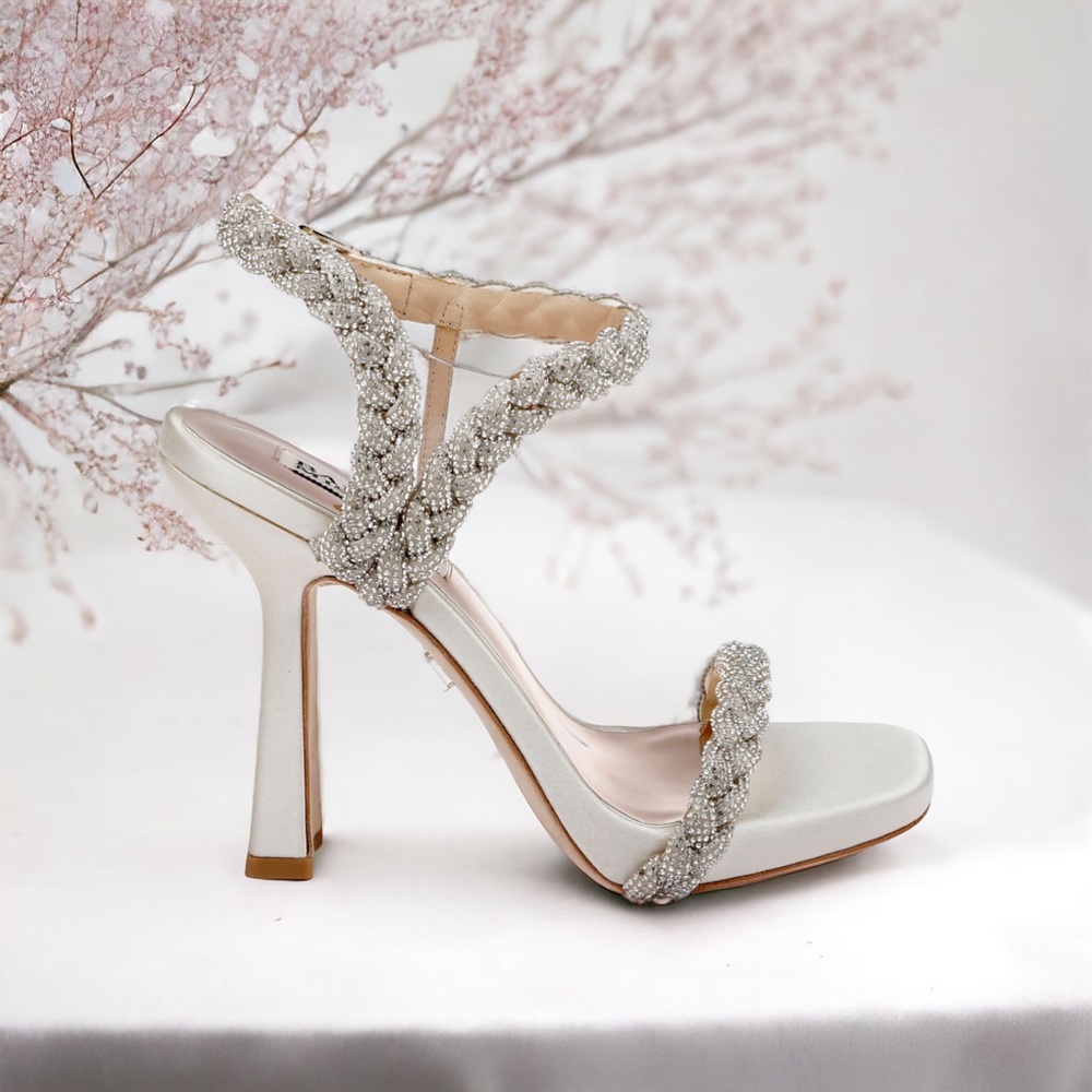 Badgley Mischka Fennel Braided Spool Heel